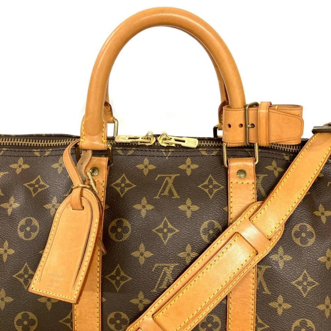 LOUIS VUITTON KEEPALL 55 BOSTON BAG IN MONOGRAM CANVAS - 5
