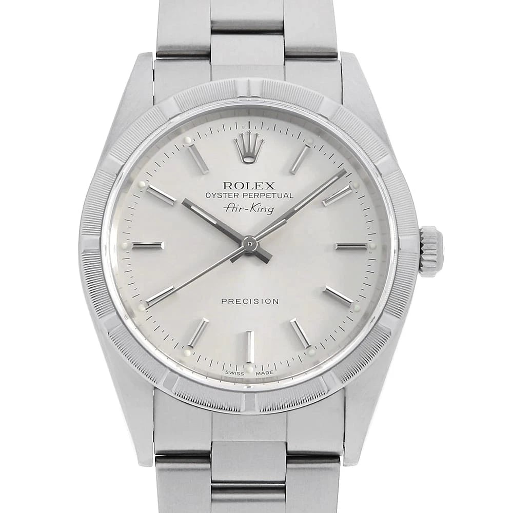 ROLEX AIR KING SILVER SECOND HAND WRIST WATCH (1 of 5)