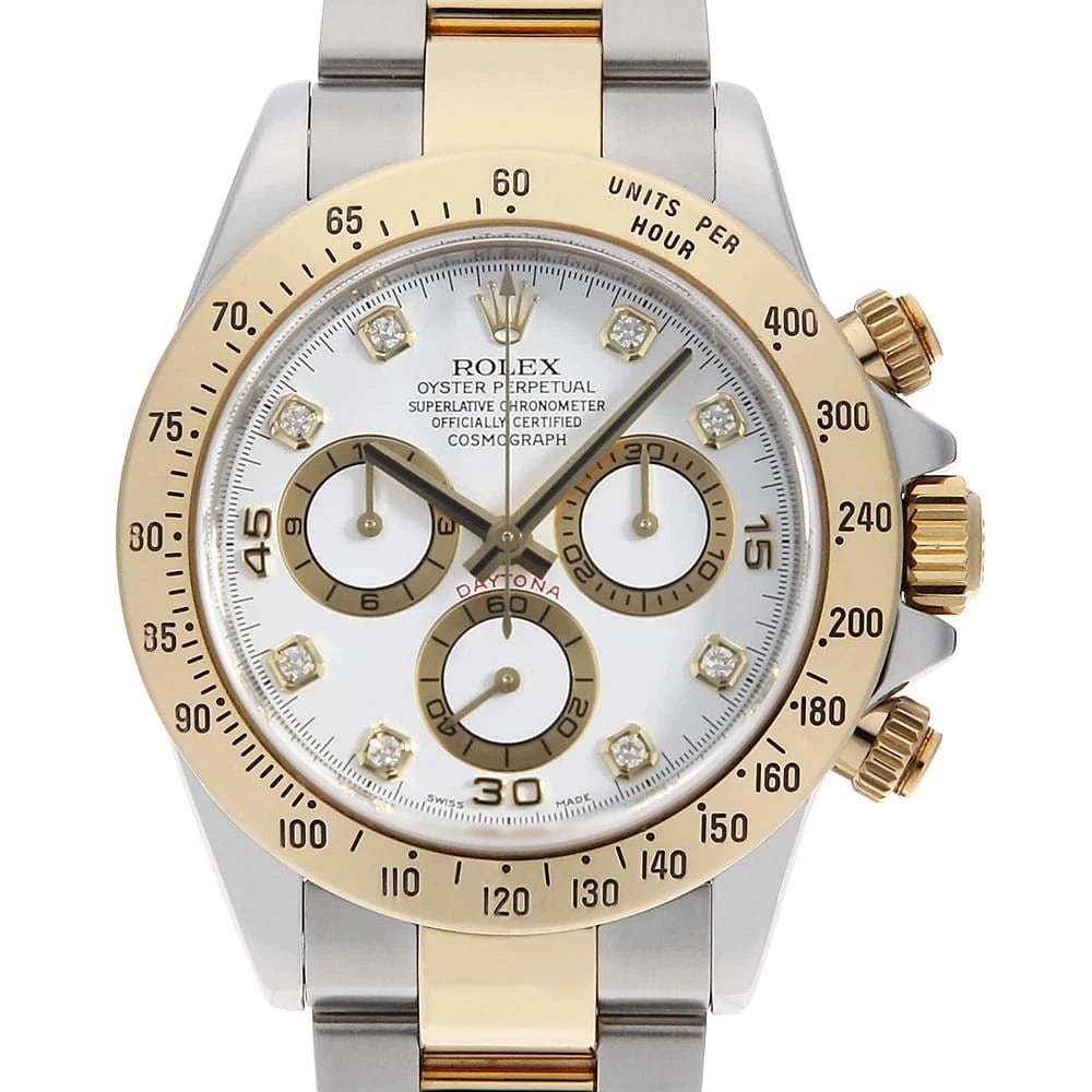 ROLEX COSMOGRAPH DAYTONA 8P DIAMOND WHITE WRIST WATCH (1 of 5)
