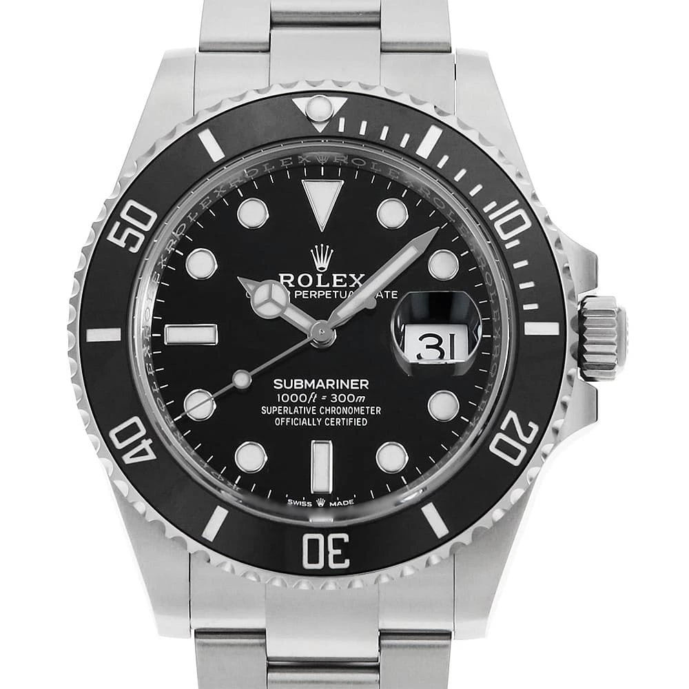 ROLEX SUBMARINER DATE BLACK WRIST WATCH (1 of 7)
