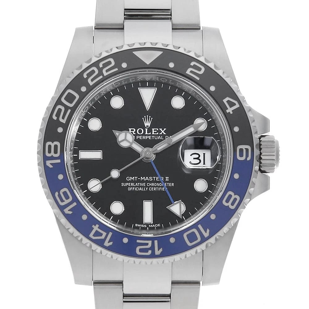 ROLEX GMT MASTER II BLACK WRIST WATCH (1 of 5)