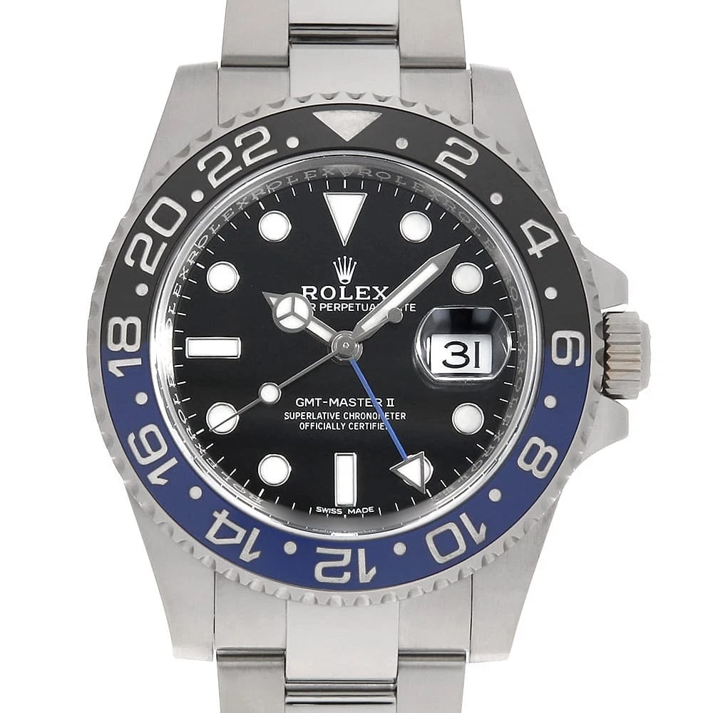 ROLEX GMT MASTER II BLACK WRIST WATCH (1 of 7)