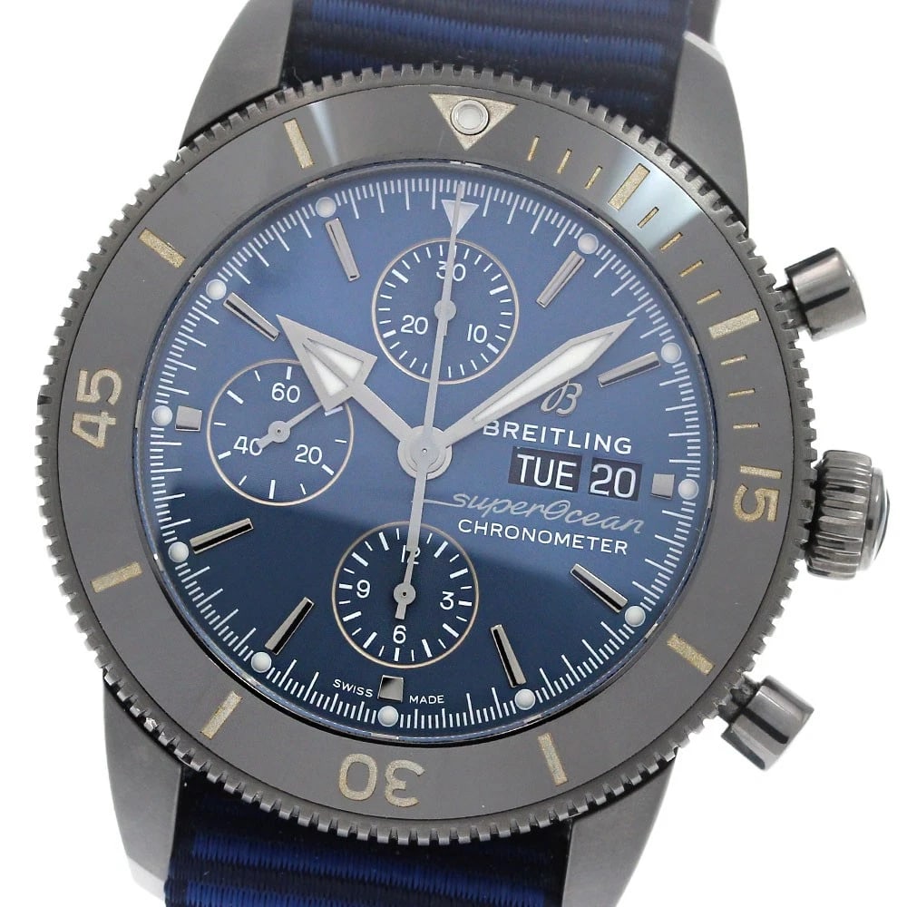 BREITLING SUPEROCEAN HERITAGEII CHRONOGRAPH DAY WATCH WRIST WATCH (1 of 3)