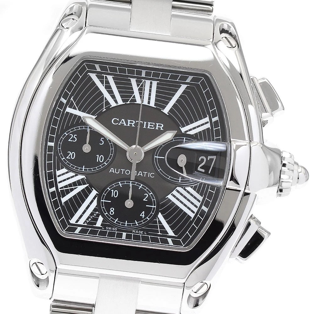 CARTIER ROADSTER CHRONOGRAPH XL DATE AUTOMATIC WATCH WRIST WATCH (1 of 5)