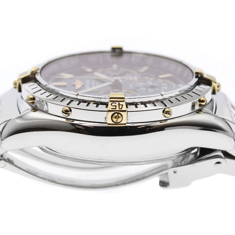 BREITLING SHADOW FLYBACK CHRONOGRAPH DATE AUTOMATIC WRIST WATCH - 4