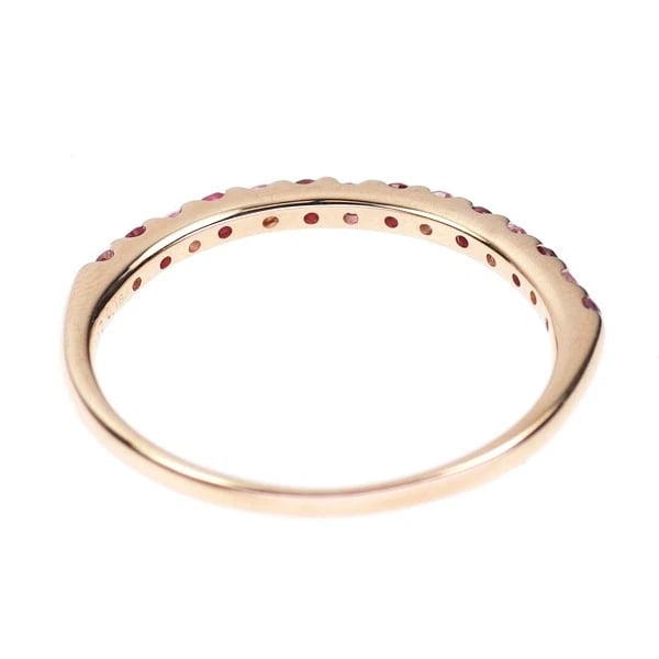 K18PG RUBY PINK SAPPHIRE RING - 2