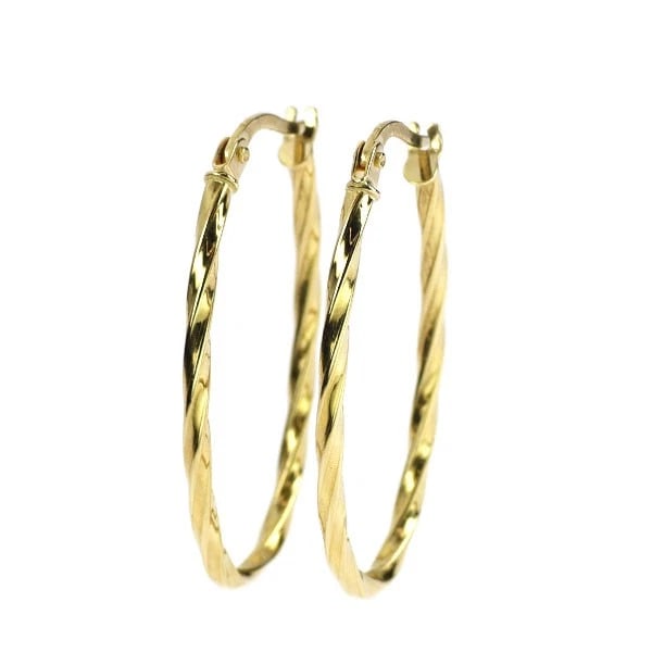 K18YG EARRING HOOP: K18YG earring hoop Brand: None Type/Style: piercing Material: Metal Purity K18, Metal Gold, Main Stone/Creation None Color: None Size: Length/Width/Diameter32.4 Accessories: None Accessories