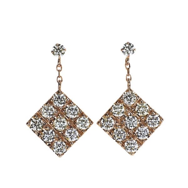 K18PG DIAMOND EARRING (1 of 2)