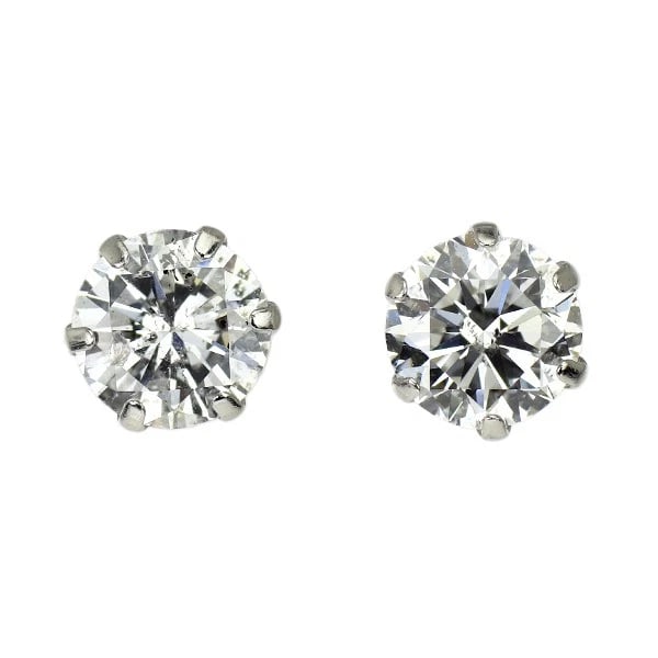 BRAND NEW PT900 DIAMOND EARRINGS: Brand New Pt900 Diamond Earrings Brand: None Type/Style: piercing Material: Metal Purity 900, Metal Platinum, Main Stone/Creation Natural Color: None Size: Length/Width/Diameter5.5 