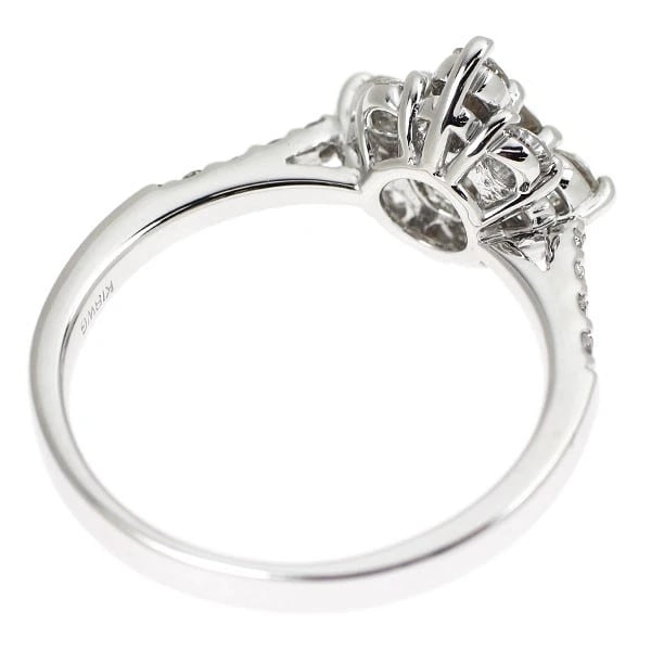 K18WG DIAMOND RING - 2