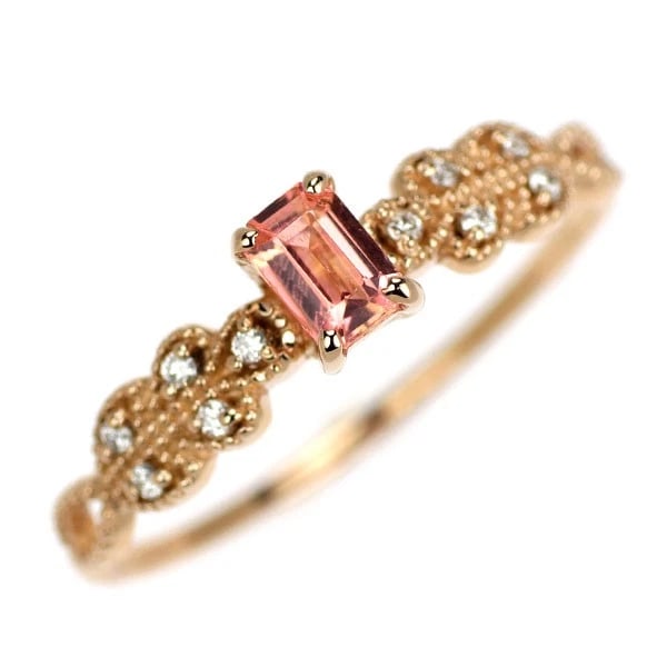 BRAND NEW RARE K18PG NIGERIAN VEILINENITE DIAMOND RING: Brand New Rare K18PG Nigerian Veilinenite Diamond Ring Brand: None Type/Style: Ring Material: Metal Purity K18, Metal Gold, Main Stone/Creation None Color: None Size: 5.25 US Accessories: