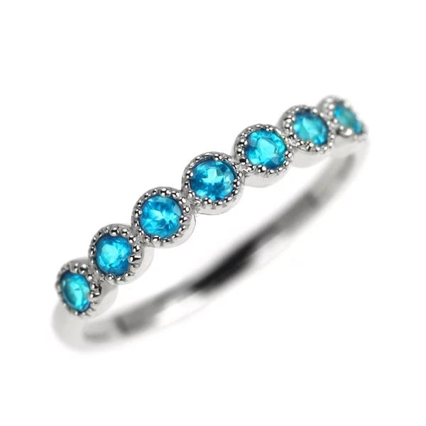 BRAND NEW PT950 NEON BLUE APATITE RING N-: Brand New Pt950 Neon Blue Apatite Ring n- Brand: None Type/Style: Ring Material: Metal Purity 950, Metal Platinum, Main Stone/Creation None Color: None Size: 5.25 US Accessories: None