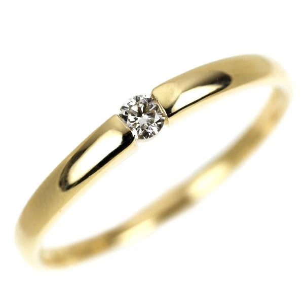 K18YG DIAMOND RING: K18YG diamond ring Brand: None Type/Style: Ring Material: Metal Purity K18, Metal Gold, Main Stone/Creation Natural Color: Yellow Gold Size: 10.25 US Accessories: None Accessories Notice: