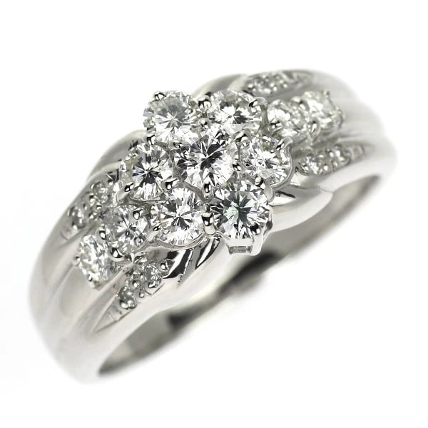 PT900 DIAMOND RING: Pt900 diamond ring Brand: None Type/Style: Ring Material: Metal Purity 900, Metal Platinum, Main Stone/Creation Natural Color: Platinum Size: 7.5 US Accessories: None Accessories Notice: W