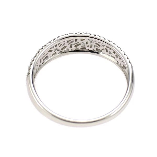 K18WG DIAMOND RING - 2