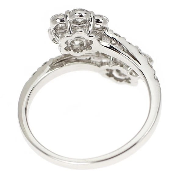 PT900 DIAMOND RING FLOWER - 2