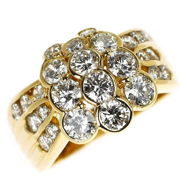 K18YG DIAMOND RING (1 of 2)