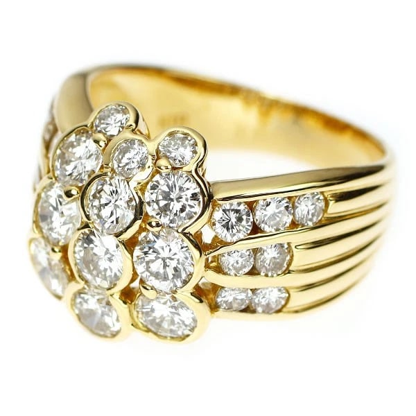 K18YG DIAMOND RING - 2