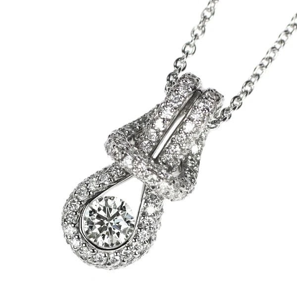 FOREVERMARK PT900/ PT850 DIAMOND PENDANT NECKLACE (1 of 2)