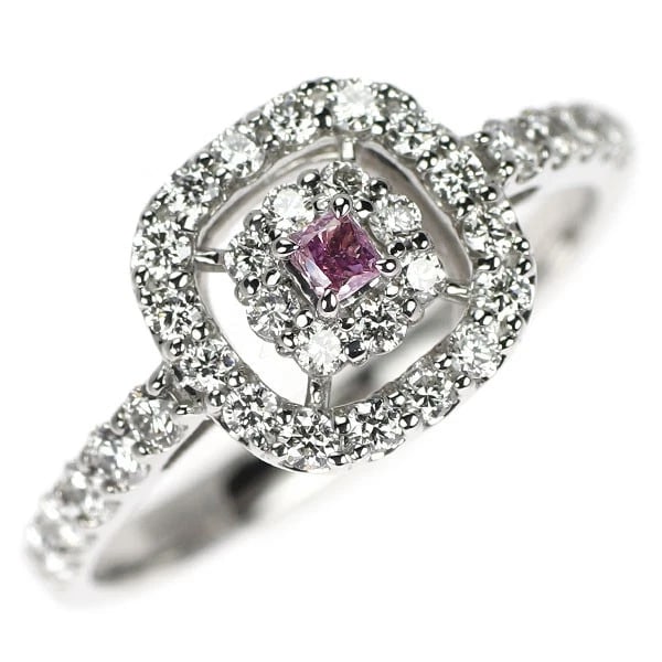 BRAND NEW RARE PT950 NATURAL PINK DIAMOND RING: Brand New Rare Pt950 Natural Pink Diamond Ring Brand: None Type/Style: Ring Material: Metal Purity 950, Metal Platinum, Main Stone/Creation Natural Color: None Size: 6.25 - 6.5 US Accessories: No