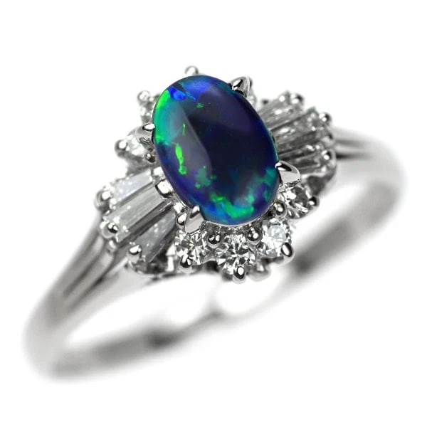 PT900 OPAL DIAMOND RING (1 of 2)