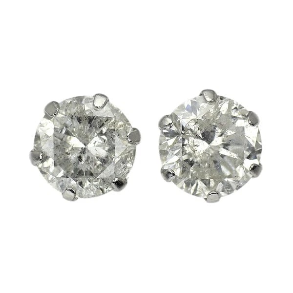BRAND NEW PT900 DIAMOND EARRINGS (1 of 2)
