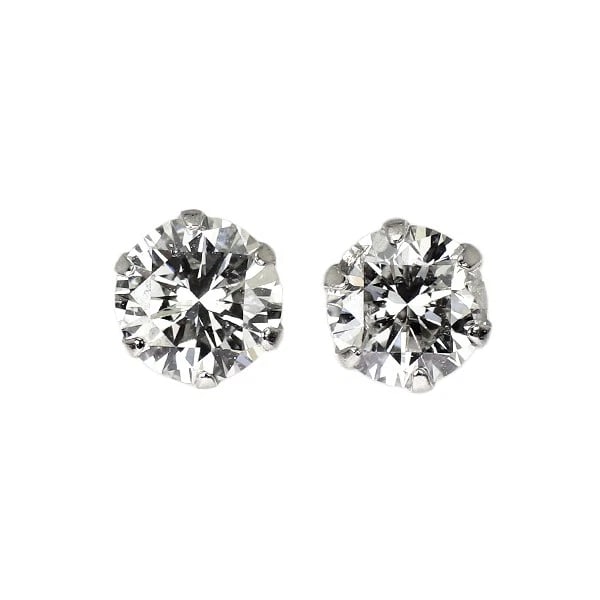 BRAND NEW PT900 DIAMOND EARRINGS: Brand New Pt900 Diamond Earrings Brand: None Type/Style: piercing Material: Metal Purity 900, Metal Platinum, Main Stone/Creation Natural Color: none Size: Length/Width/Diameter4.4 
