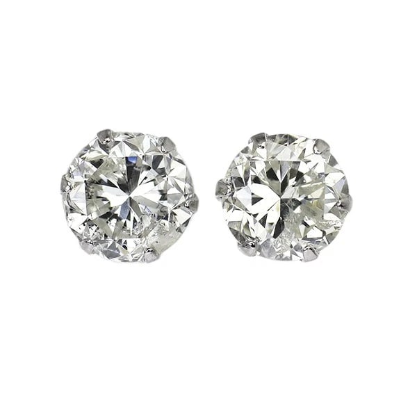 BRAND NEW PT900 DIAMOND EARRINGS: Brand New Pt900 Diamond Earrings Brand: None Type/Style: piercing Material: Metal Purity 900, Metal Platinum, Main Stone/Creation Natural Color: none Size: Length/Width/Diameter4.9 