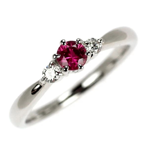 PT900 RUBY DIAMOND RING (1 of 2)