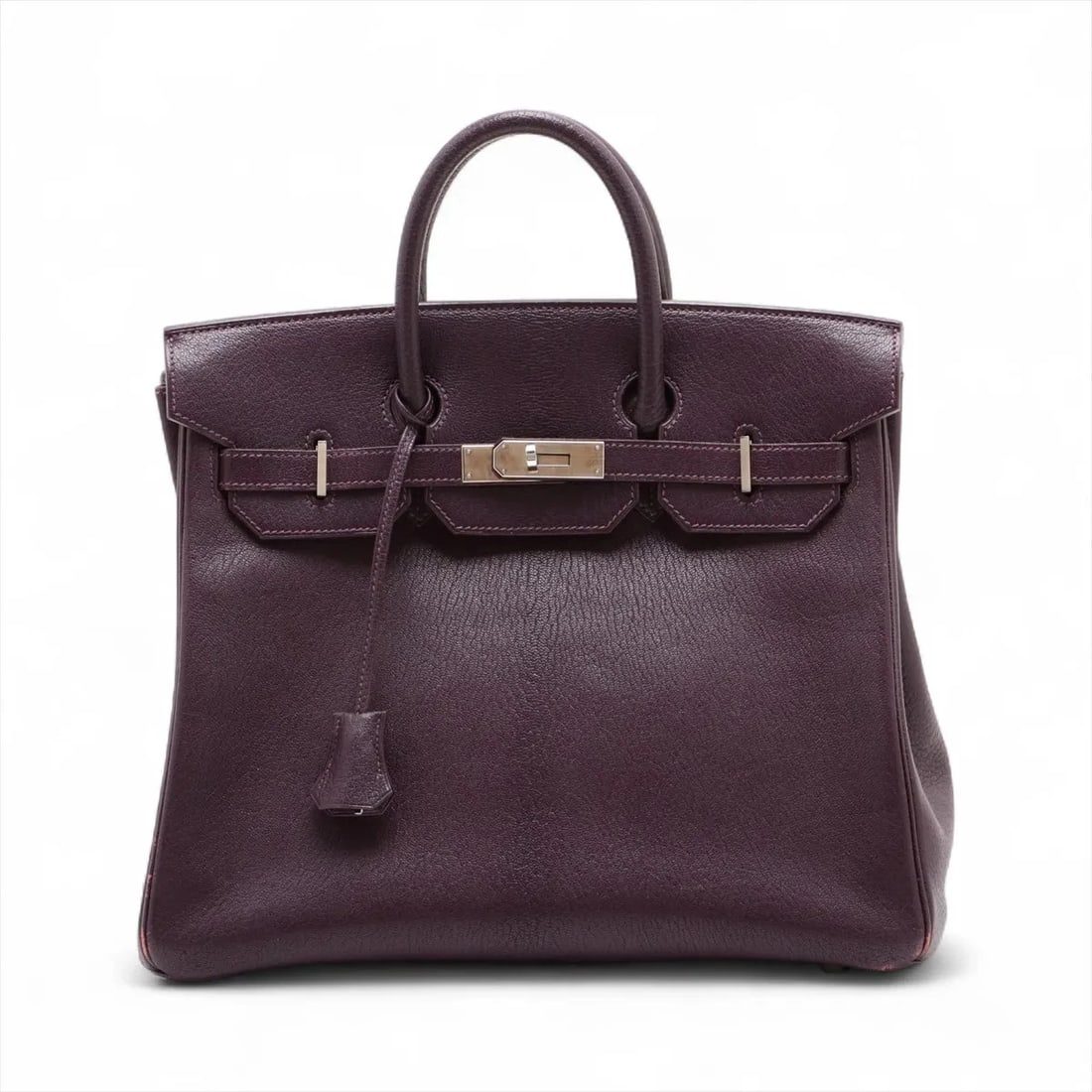 Hermes HAUT A COURROIES 32 COROMANDEL CASSIS SILVER: Hermes Haut A Courroies 32 Coromandel Cassis Silver Brand: Hermes Type: Hand bag Material: Coromandel Color: Cassis Size: Height:10.6inch Length:12.6inch Depth:6.3inch Handle height:2.4inch 