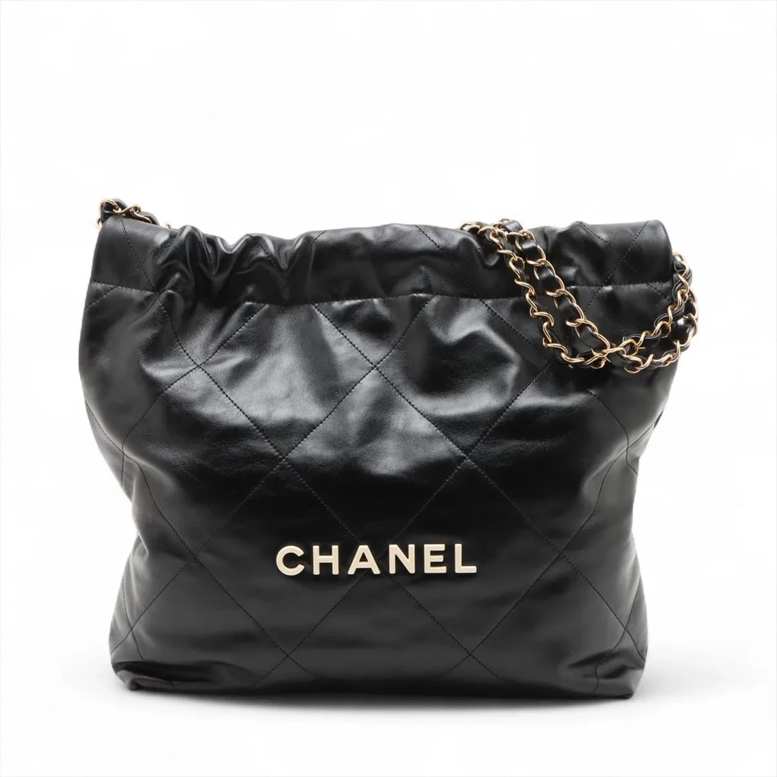 CHANEL 22 SMALL SHINY CALFSKIN CHAIN SHOULDER BAG (1 of 7)