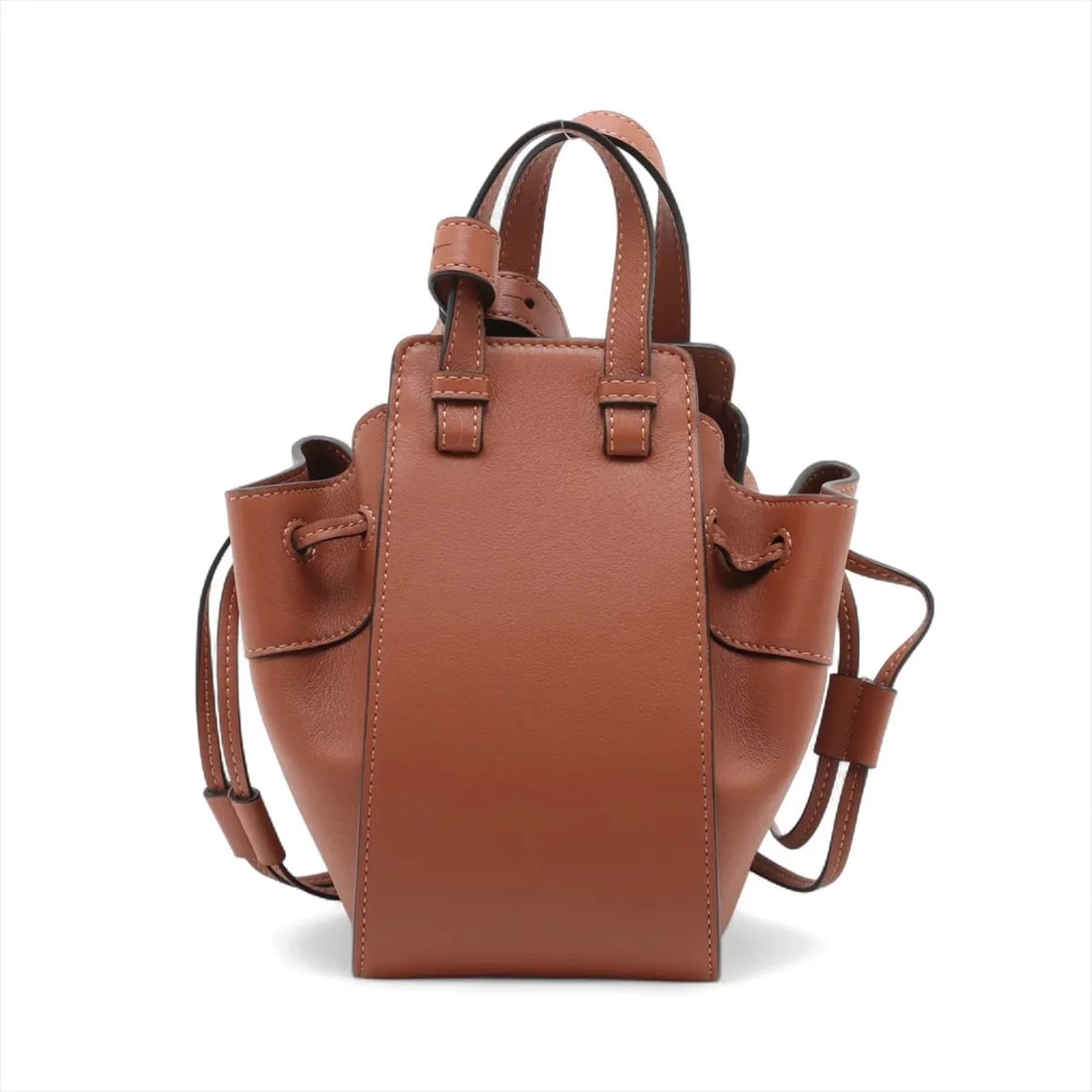 LOEWE HAMMOCK DRAWSTRING MINI LEATHER 2 WAY HANDBAG - 2