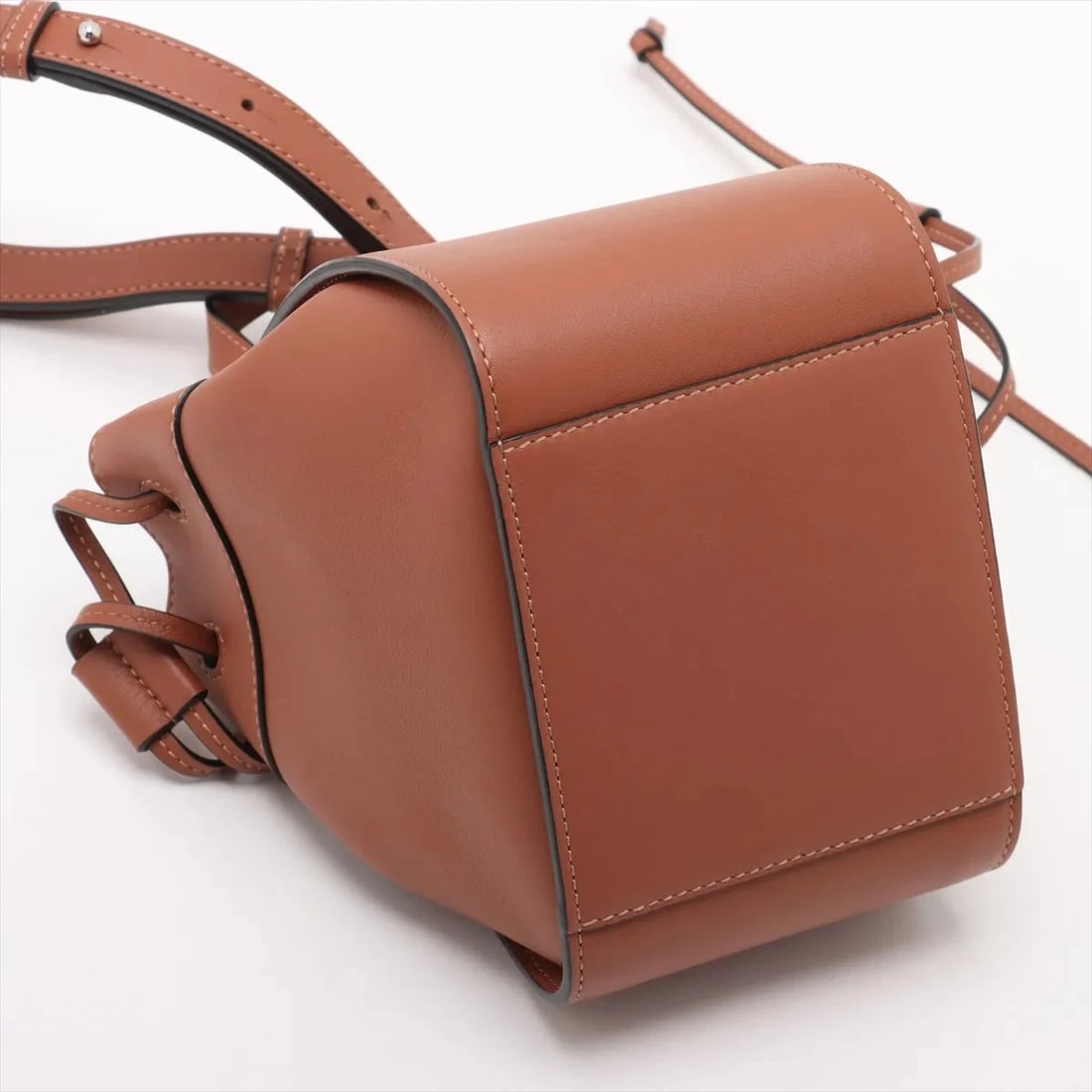 LOEWE HAMMOCK DRAWSTRING MINI LEATHER 2 WAY HANDBAG - 4