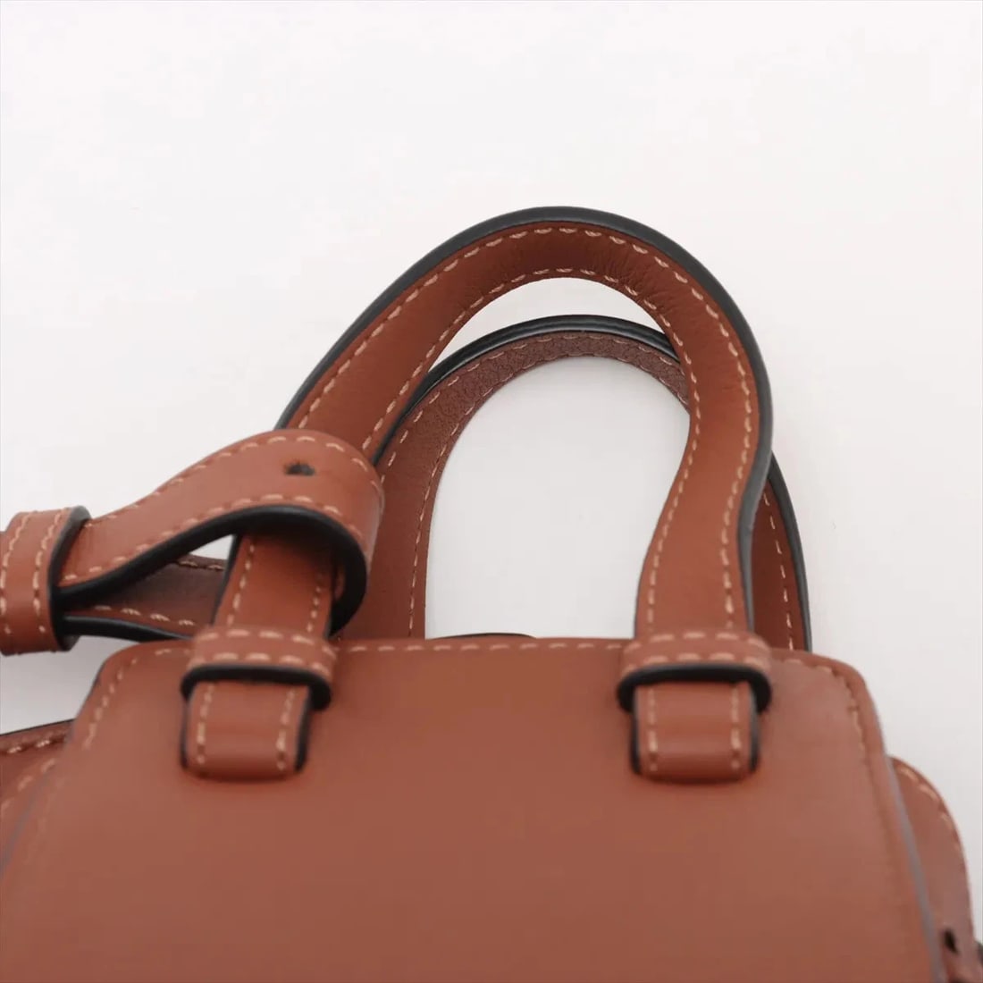 LOEWE HAMMOCK DRAWSTRING MINI LEATHER 2 WAY HANDBAG - 6