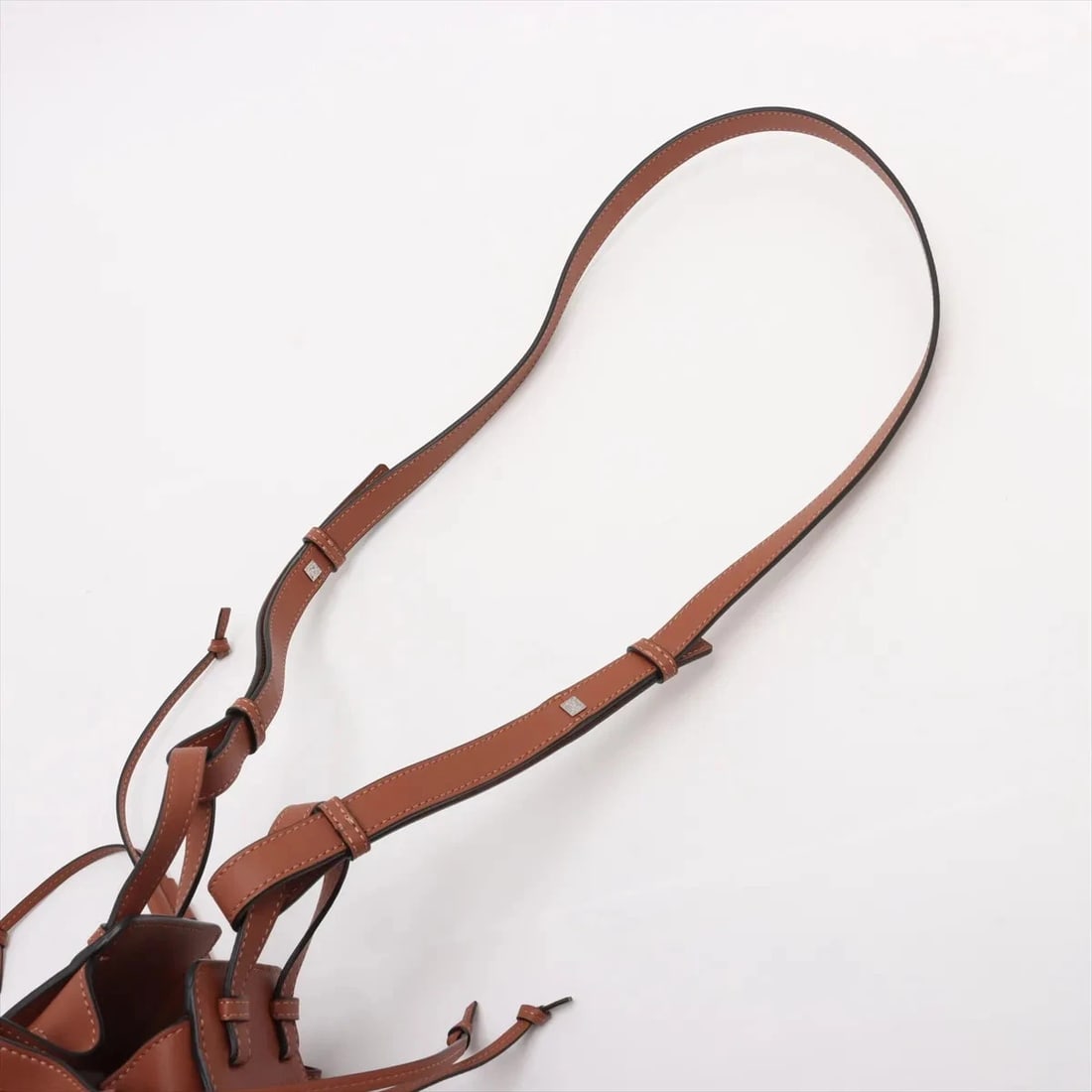 LOEWE HAMMOCK DRAWSTRING MINI LEATHER 2 WAY HANDBAG - 7