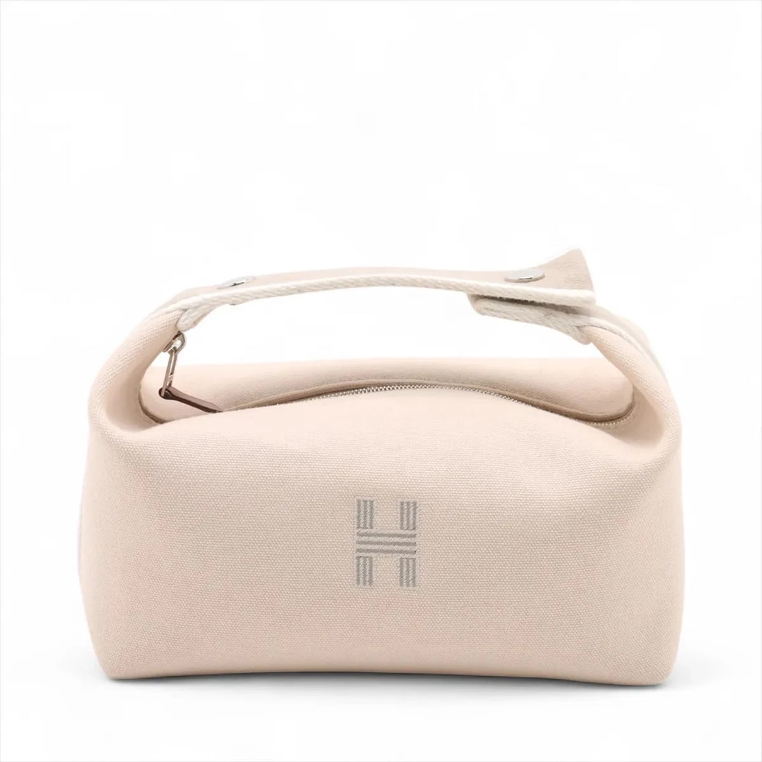 Hermes BRID A BLACK PM CANVAS BEIGE SILVER: Hermes Brid A Black PM canvas Beige Silver Brand: Hermes Type: Hand bag Material: canvas Color: Beige Size: Height:4.9inch Length:8.3inch Depth:4.9inch Handle height:2.0inch Accessories: None
