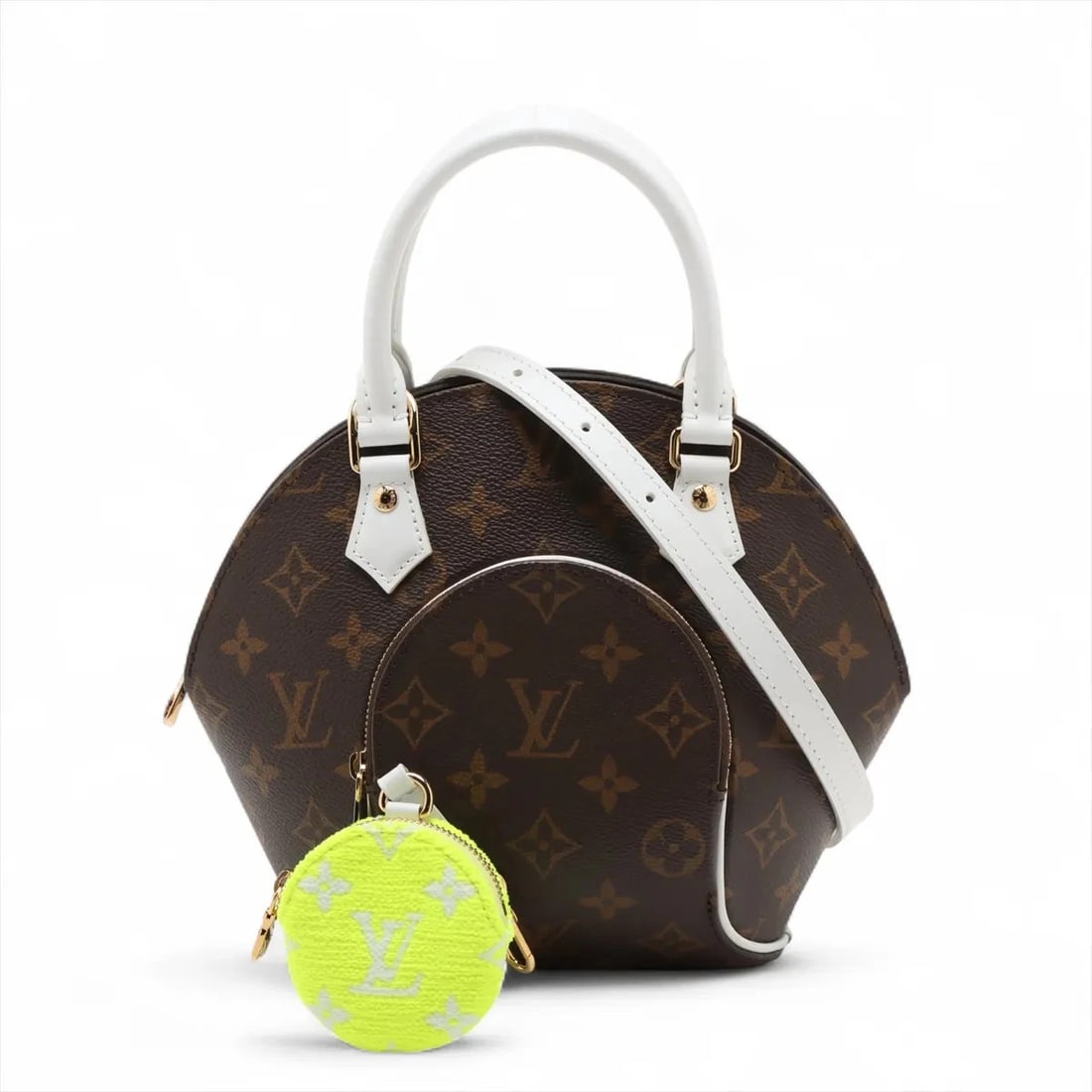 LOUIS VUITTON MONOGRAM ELLIPSE BB BROWN: Louis Vuitton Monogram Ellipse BB Brown Brand: Louis Vuitton Type: Hand bag Material: None Color: Brown Size: Height:7.5inch Length:6.3inch Depth:4.3inch Handle height:3.0inch Shoulder height:22.8