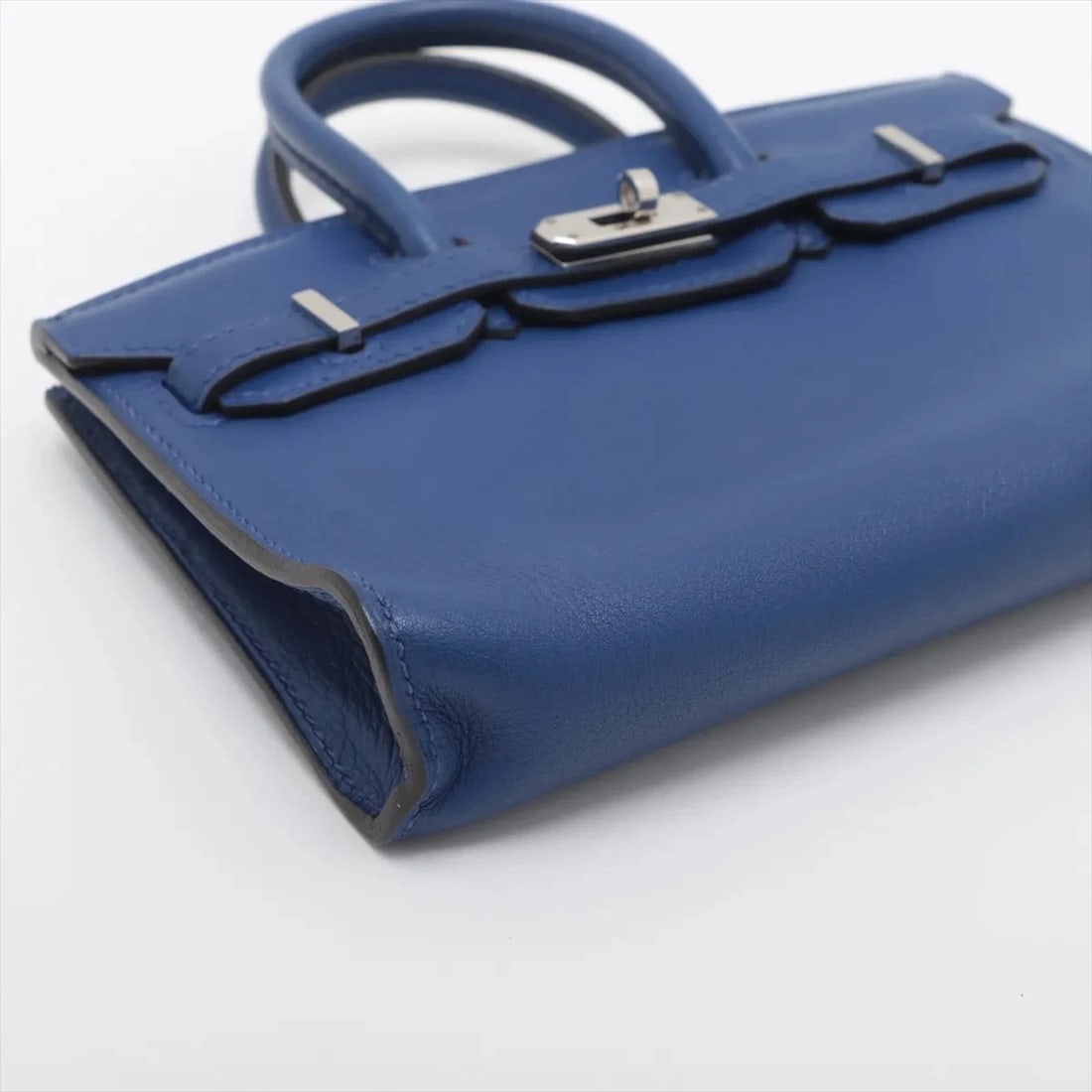 Hermes TINY BIRKIN SWIFT BLUE SILVER - 4
