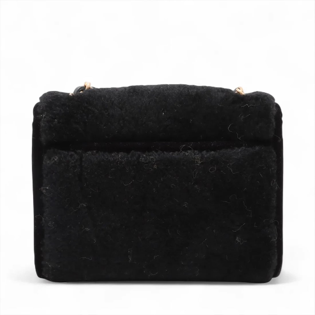 CHANEL COCO MARK SHEARLING X LAMBSKIN SINGLE - 2