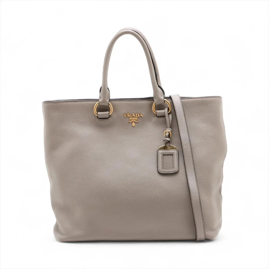 PRADA VITELLO PHENIX LEATHER 2 WAY TOTE BAG (1 of 9)