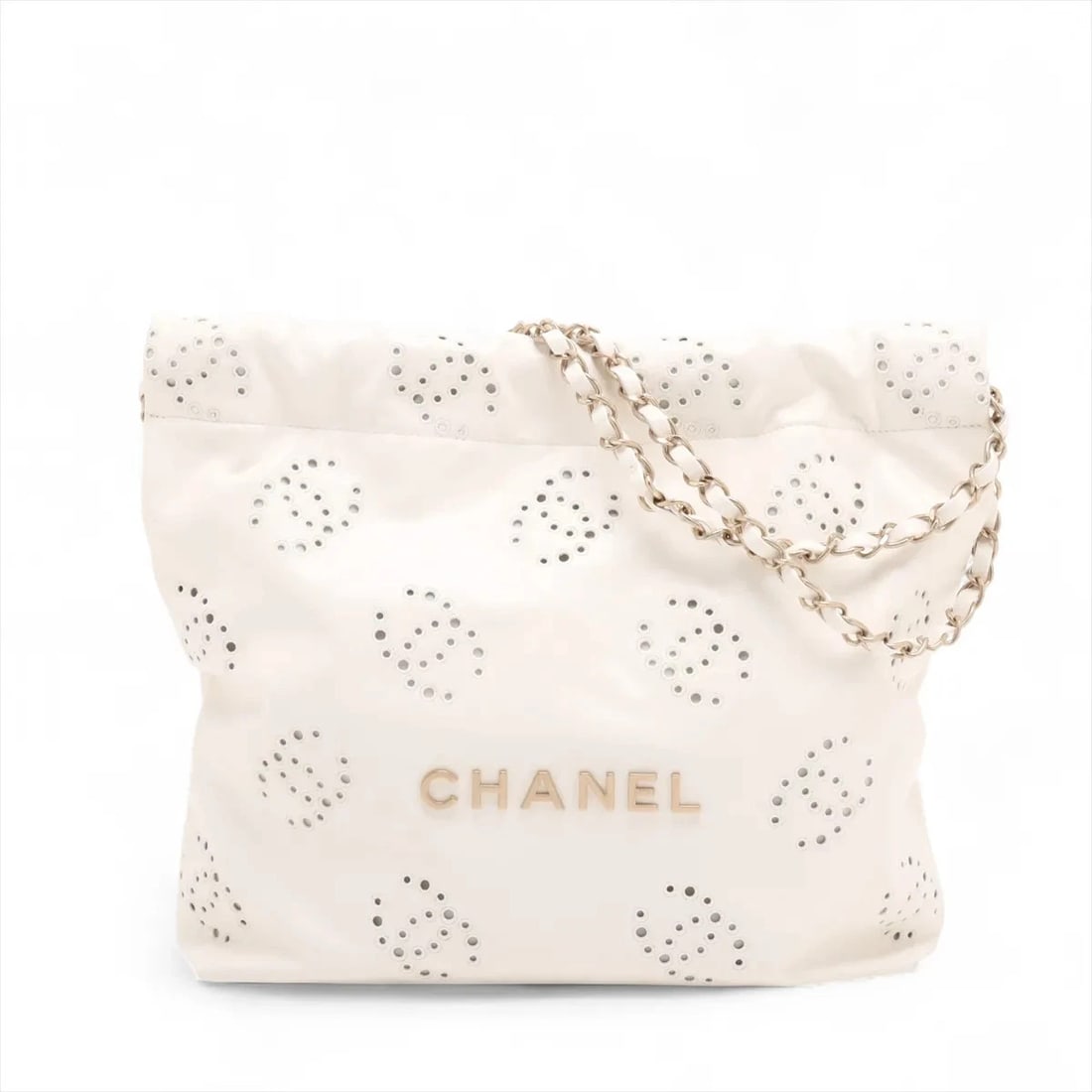 CHANEL 22 SMALL SHINY CALFSKIN CHAIN SHOULDER BAG (1 of 11)
