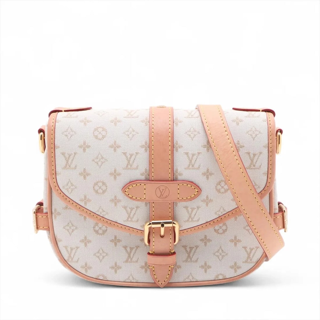 LOUIS VUITTON MONOGRAM MINI SAUMUR BB WHITE (1 of 9)