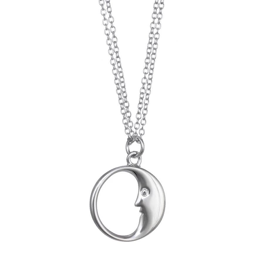 TIFFANY & CO. MAN IN THE MOON SILVER NECKLACE (1 of 4)
