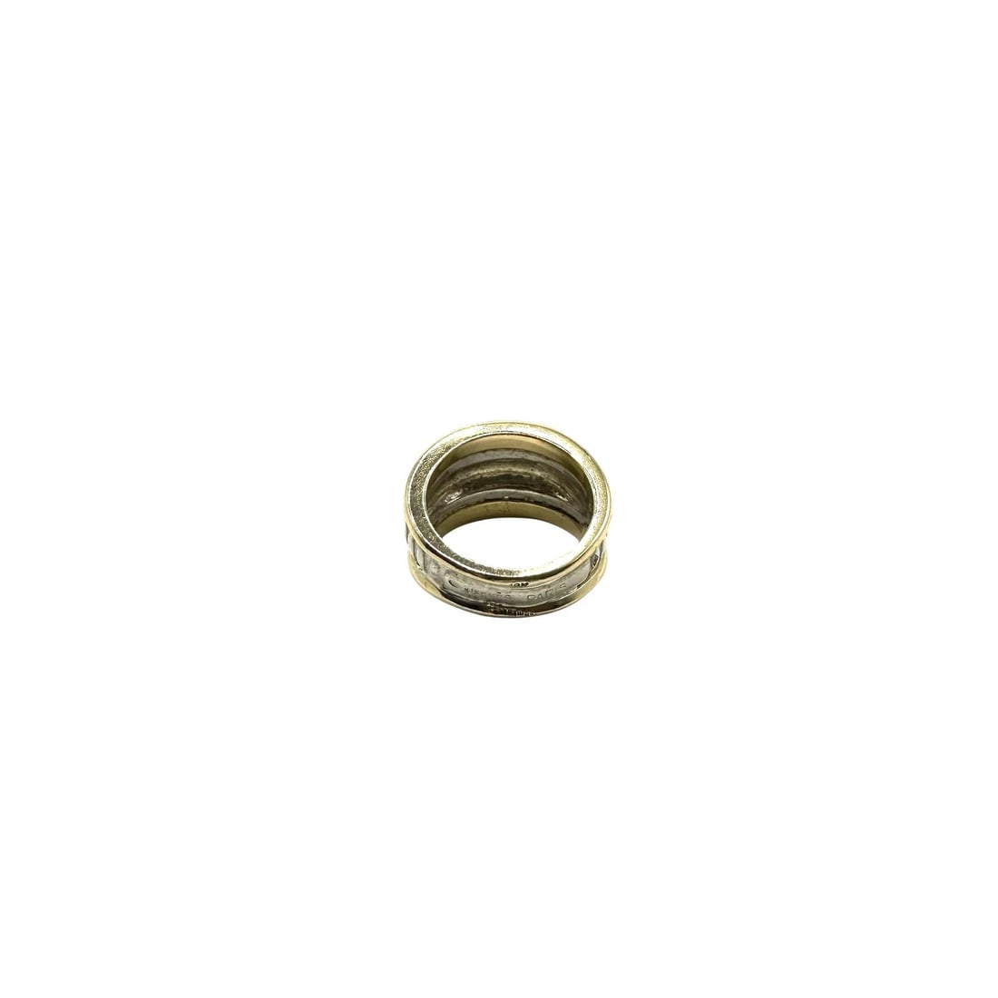 HERMES SILVER GOLD RINGS: HERMES Silver Gold Rings Brand: Hermes Type/Style: Ring Material: Metal Purity Sv925 K18, Metal Silver Gold, Color: Silver Gold Size: US 5-5.5 Accessories: None Accessories Notice: When pu