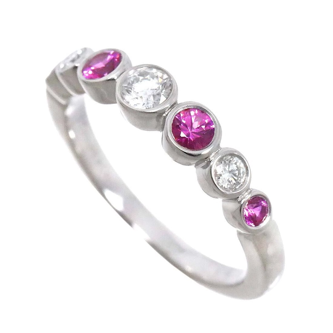 TIFFANY & CO. JAZZ DIAMOND SAPPHIRE PT950 RING (1 of 4)