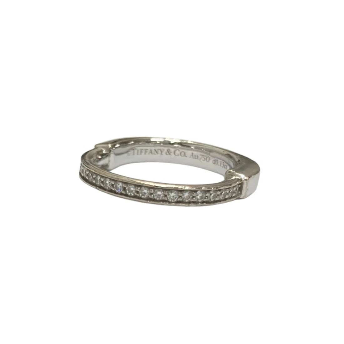 TIFFANY & CO. SILVER DIAMOND RINGS: Tiffany & Co. Silver Diamond Rings Brand: Tiffany & Co. Type/Style: Ring Material: Metal Purity K18, Metal Gold, Main Stone/Creation Natural Color: Gold Size: US 2.5 Accessories: None Acce