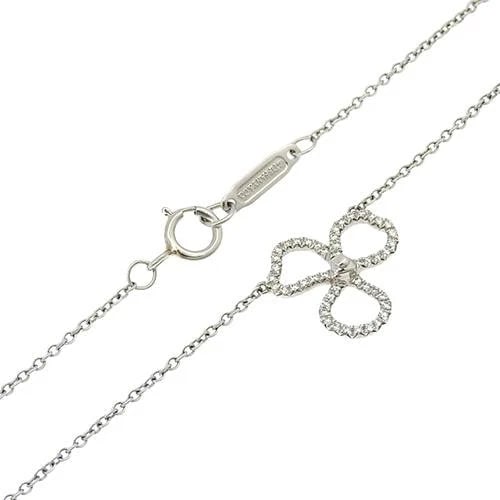 TIFFANY & CO. OPEN FLOWER DIAMOND PT950 NECKLACE (1 of 4)