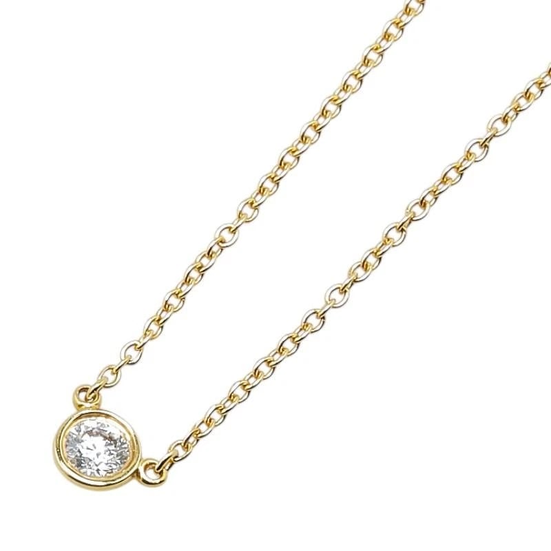 TIFFANY & CO. DIAMOND K18YG NECKLACE (1 of 7)