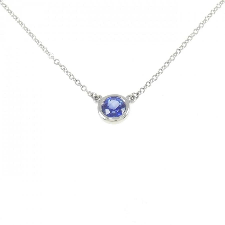 TIFFANY & CO. SAPPHIRE PT950 NECKLACE (1 of 5)