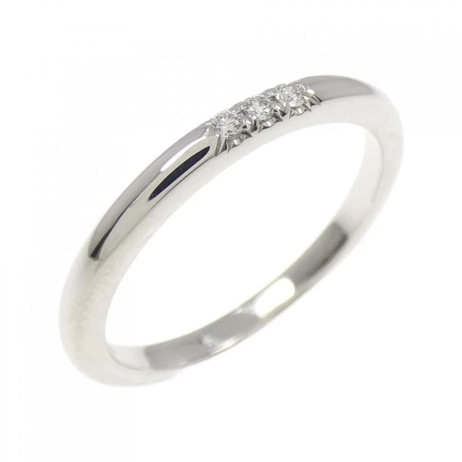 TIFFANY & CO. BAND DIAMOND PT950 RING: Tiffany & Co. Band Diamond Pt950 Ring Brand: Tiffany & Co. Type/Style: Ring Material: Metal Purity Pt950, Metal Platinum, Main Stone/Creation Natural Color: Platinum Size: US 4.5-5 Accessories: N